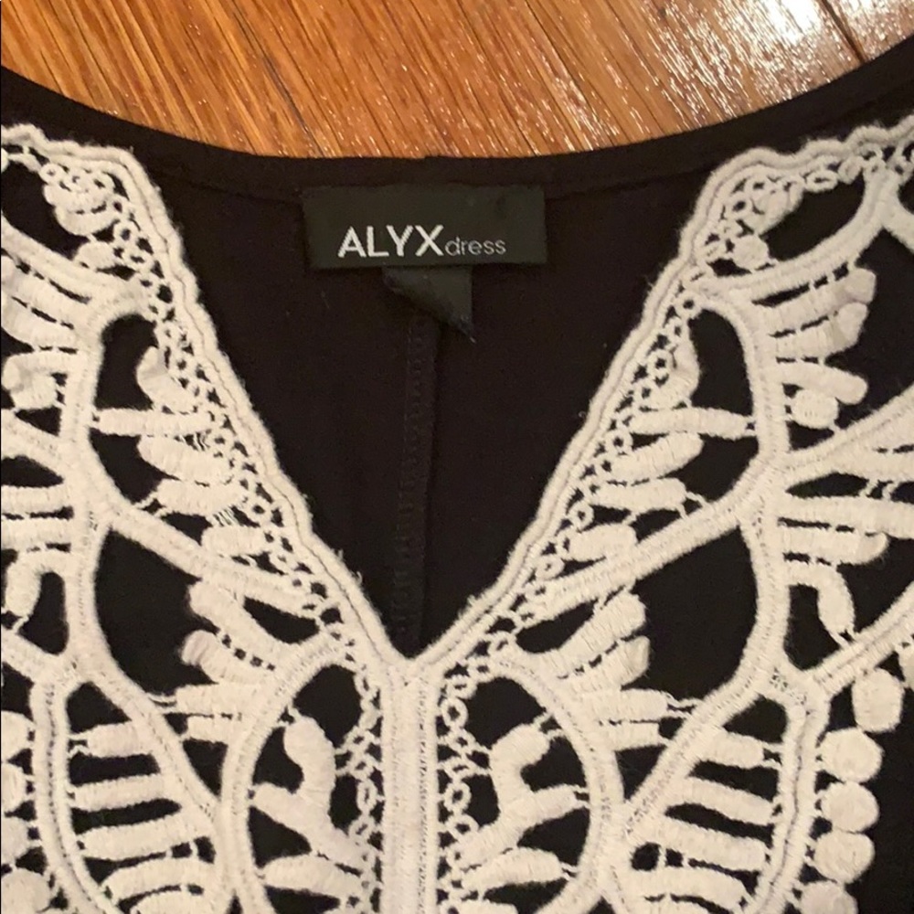 Alyx Black Dress with Flutter Sleeves - Picture 2 of 2